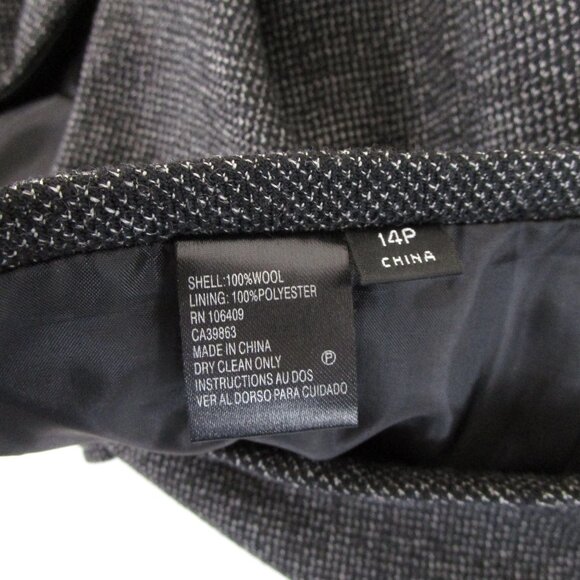 Tahari Womens Plus Size Petite Gray Tweed Skirt Suit 14P Formal Business Career - Picture 9 of 9